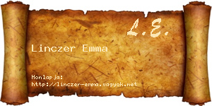 Linczer Emma névjegykártya