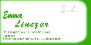 emma linczer business card